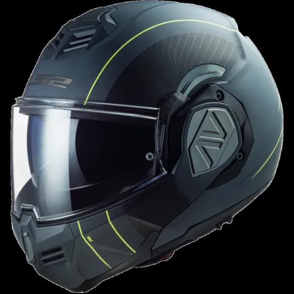 Image of LS2 FF906 Advant Cooper Matt Titanium Black Modular Helmet Size S