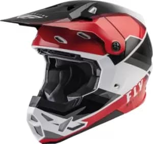 Image of FLY Racing Formula CP Rush Motocross Helmet, black-white-red, Size 2XL, black-white-red, Size 2XL