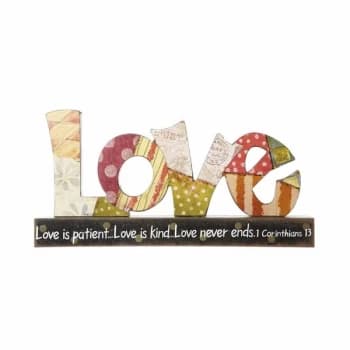 Image of Love Table Top Sign By Heaven Sends
