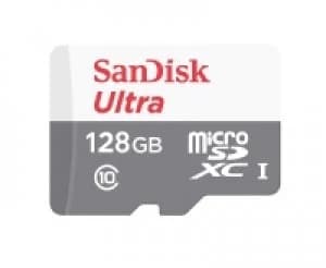 Image of SanDisk Ultra MicroSDXC Android Memory Card 80MBs UHSI Class 10 with Adapter 128GB