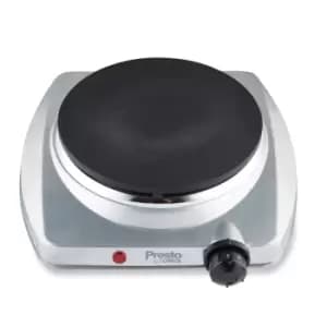 Image of Tower PT15003 1400W Presto Single Hob - Stainless Steel