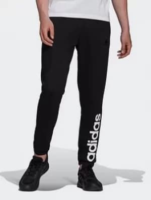 Image of adidas Essentials Fleece Tapered Joggers, Black Size M Men