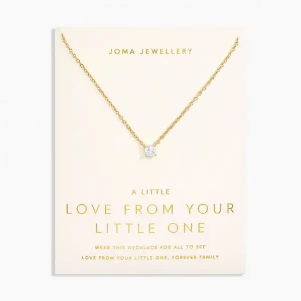 Image of Love From Your Little Ones One Gold Plated 46cm + 5cm Necklace 6915