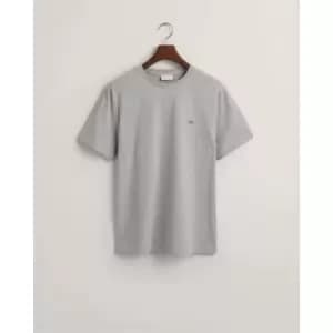 Image of Gant Reg Shield Ss T-Shirt Plumped Red S - Grey