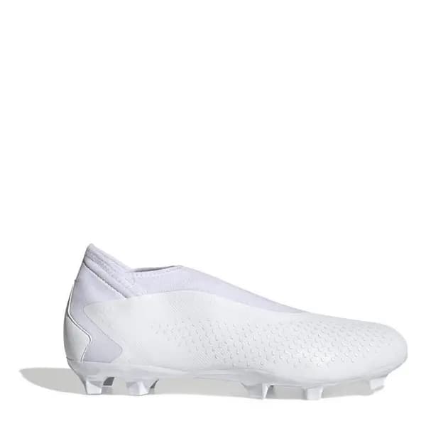 Image of adidas Predator Accuracy.3 Laceless Firm Ground Football Boots - White 11