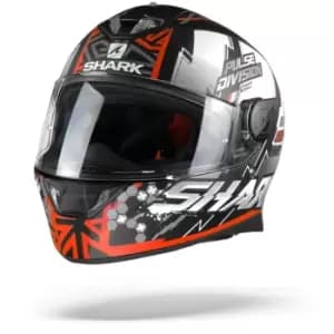 Image of Shark Skwal 2 Noxxys Matt Black Red Silver KRS M