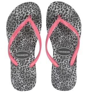 Image of Havaianas Leopard Flip Flops - Multi , Multi, Size 1-2 Older