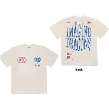 Image of Imagine Dragons - Lyrics Unisex Large T-Shirt - White