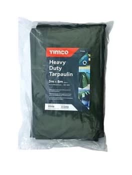 Image of Timco Heavy Duty Tarpaulin Green - 5 X 8M