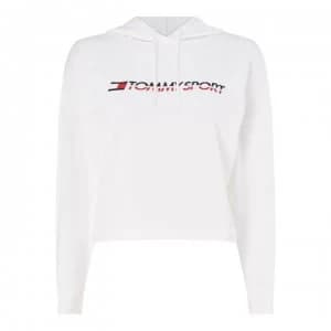 Image of Tommy Sport Tommy Sport Logo Hoodie - PVH WHITE100
