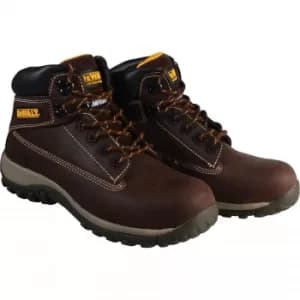 Image of DEWALT Mens Hammer Nubuck Safety Boots Brown Size 8