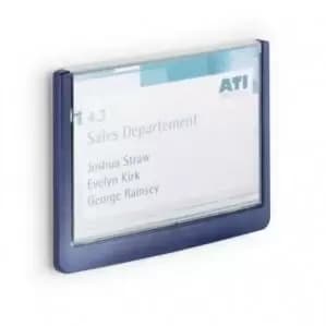 Image of Durable CLICK SIGN Door Plate 149x105.5mm Dark Blue