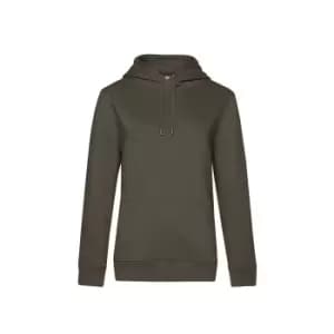 Image of B&C Womens/Ladies Queen Hoodie (XXL) (Khaki Green)