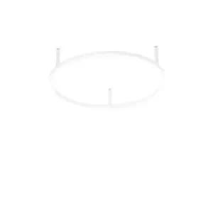 Image of Oracle Ring Integrated LED Semi Flush Light White 50cm 3000K