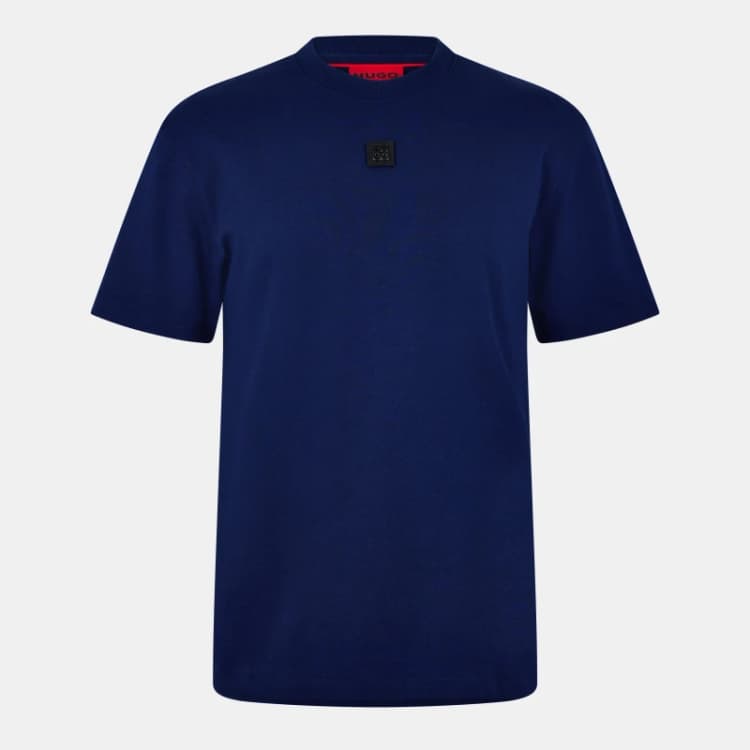 Image of Hugo Mens Dingley Regular Fit T-Shirt Navy male M