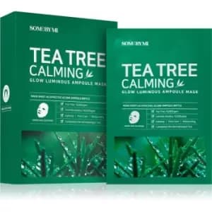 Image of Some By Mi Glow Luminous Tea Tree Calming soothing sheet mask for problem skin 10x25 g