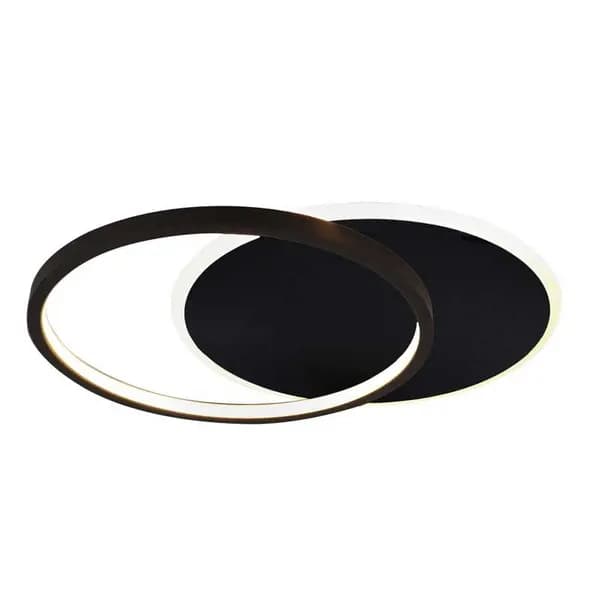 Image of Lucide Lucide Axelle LED Flush Ceiling Light - Black