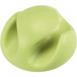 Image of Cable mount Self adhesive Green 558358