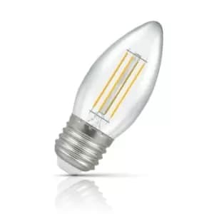 Image of Crompton Lamps LED Candle 4W E27 Filament Warm White Clear (40W Eqv)