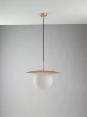 Image of Chaplin Globe Ceiling Pendant, Satin Gold, E27