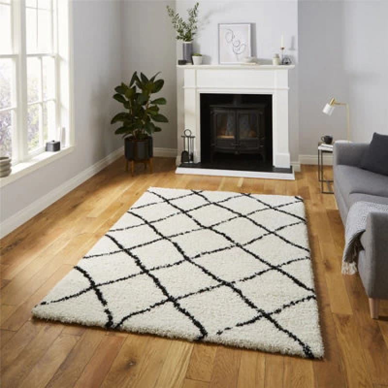 Image of Scandi Berber G257 Rug white