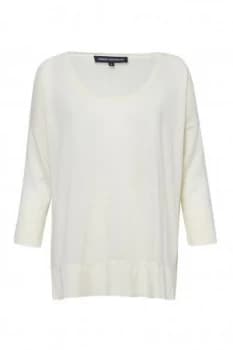 Image of French Connection Scoop Spring Light Knits Jumper Lemon