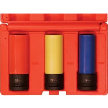 Image of Wheel Nut Impact Socket Set 1/2' Square Drive- 3 Piece - Kennedy