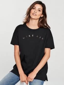 Image of Nike Sportswear Air Tee Black Size L Women