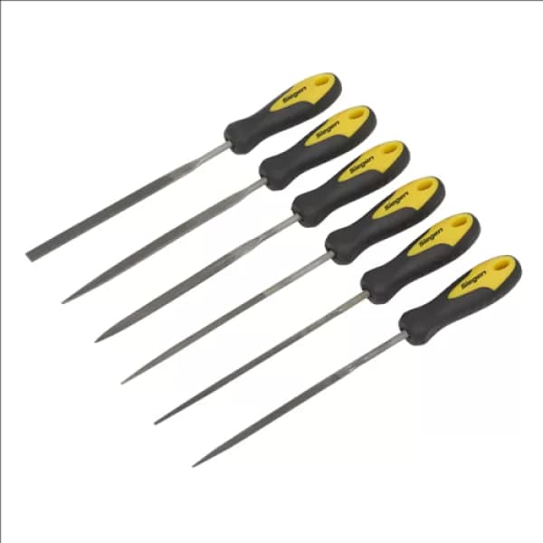 Image of Genuine SEALEY S0628 Needle File Set 6pc 100mm