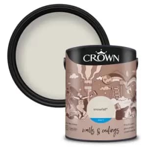 Image of Crown Breatheasy Snowfall - Matt Emulsion Paint - 5L