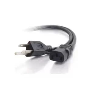 Image of DELL 1.8m NEMA 5-15 - C13 IEC Black NEMA 5-15P C13 coupler