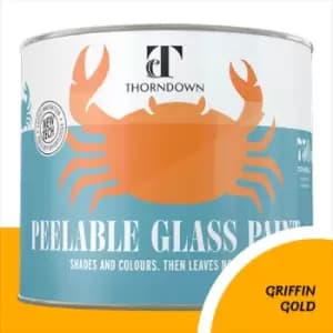 Image of Thorndown Griffin Gold Peelable Glass Paint 150ml - Translucent