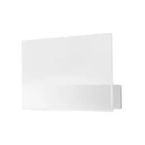Image of Wall lamp Zamac, glass, white metal 18 cm