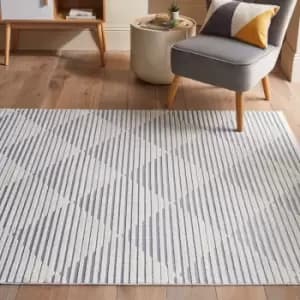 Image of Jazz Geometric Indoor Outdoor Rug Jazz Blue