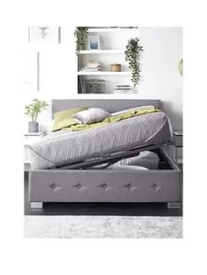 Image of Aspire Linen Side Opening Ottoman Bed
