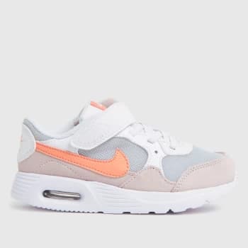 Image of Nike White & Purple Air Max Sc Trainers Toddler