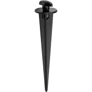 Image of Outdoor Garden Earth Ground Spike for Flood Lights - Black Polycarbonate