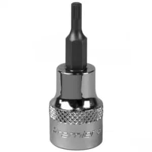 Image of Sealey SBS002 Spline Socket Bit M4 3/8"Sq Drive