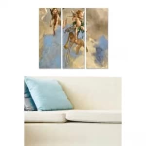 Image of MDF35351 Multicolor Decorative MDF Painting (3 Pieces)