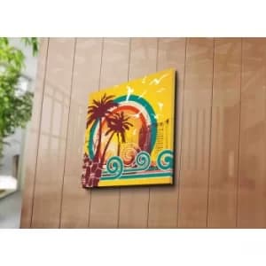 Image of 4545C-64 Multicolor Decorative Canvas Painting