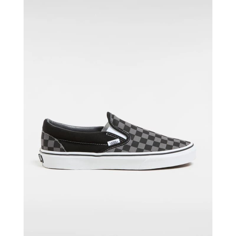 Image of Vans Classic Slip-On Checkerboard Sneakers Black grey EU43 Men