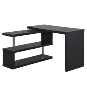 Image of HOMCOM Modern Corner 360° Rotating L-shaped Computer Desk Writing Table