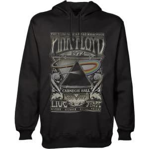 Image of Pink Floyd - Carnegie Hall Poster Unisex XX-Large Pullover Hoodie - Black