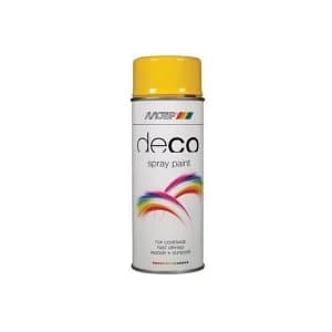 Image of PlastiKote Deco Spray Paint High Gloss RAL 1021 Rapeseed Yellow 400ml