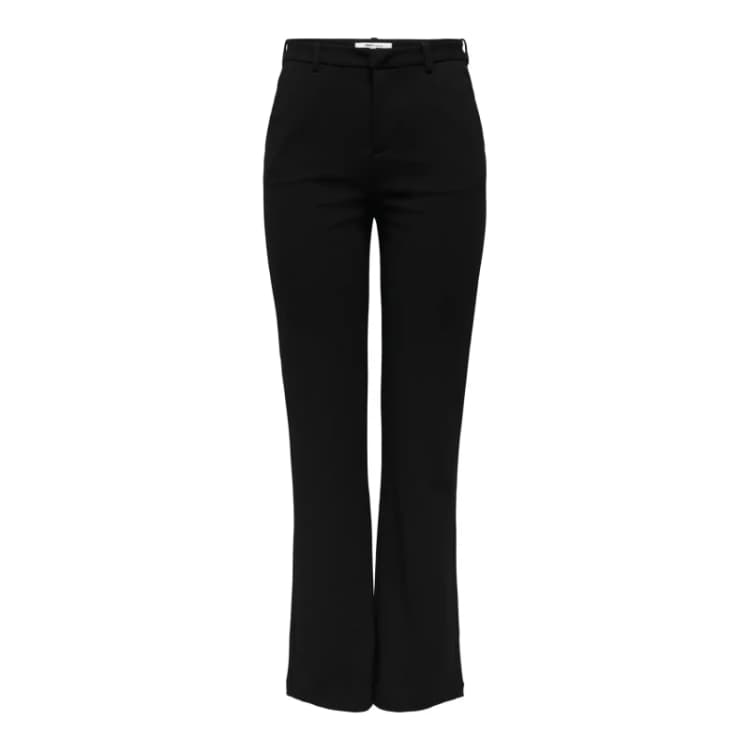 Image of Only Womens mid-rise straight leg Trousers Only Raffy-Yo Life Noir Female Mx34