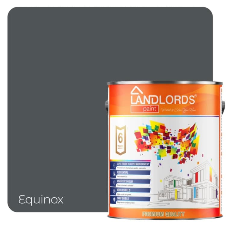 Image of LANDLORDS PAINT Masonry Paint - 10L - Weatherproof Exterior Wall Paint in Equinox Equinox Unisex 10L