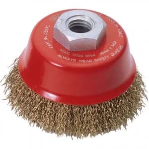 Image of Draper Expert Brassed Steel Wire Cup Brush 60mm M14 Thread