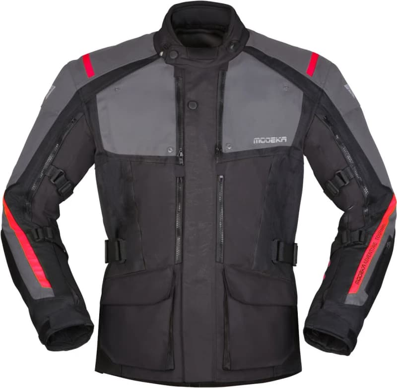 Image of Modeka Varus Jacket Black Dark Grey Size S