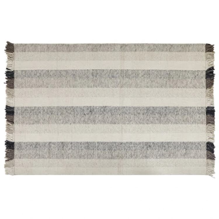 Image of Beliani Rug Emirler White 160 X 230 Cm Wool