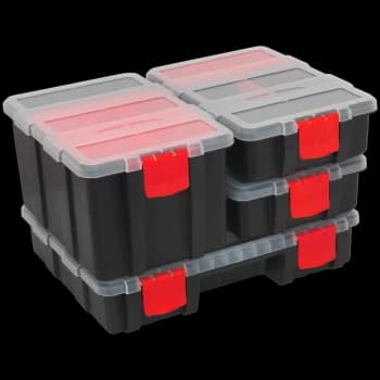 Image of Sealey 4 Part Detachable Storage Organiser Case